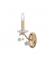 Applique murale classique CARMEN 2 Or 24 Carats 1 ampoule