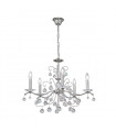 Chandelier classique CARMEN 2 chrome 5 ampoules