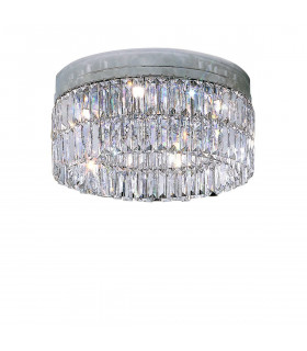 Plafoniera design PRISMA cromata 6 lampadine