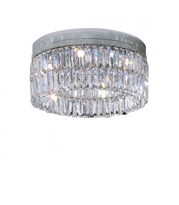 Plafonnier design PRISMA chrome 6 ampoules