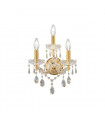 Applique murale classique SCHÖNBRUNN Or 24 Carats 3 ampoules