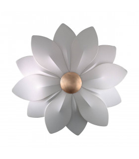 Aplique de diseño FIORE pan de oro 6 bombillas