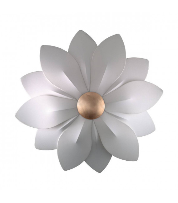Design Wandleuchte FIORE Blattgold 6 Glühbirnen