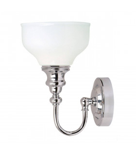 Carroll4 Wandleuchte, Chrom und Glas