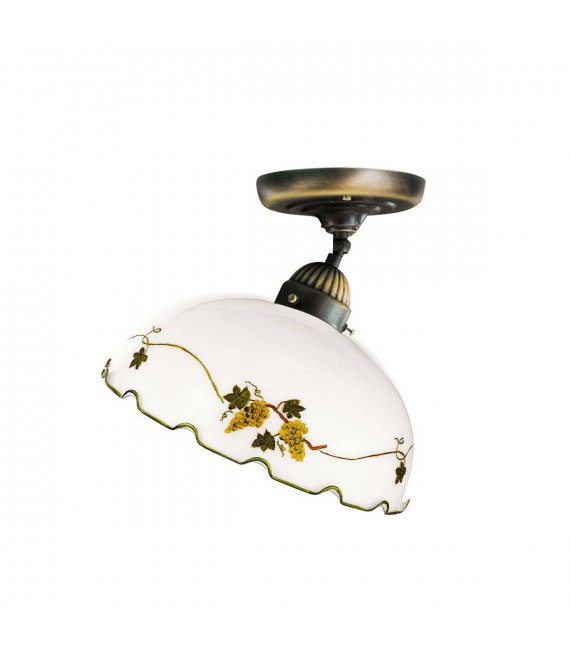 Plafonnier style cosy NONNA laiton antique 1 ampoule