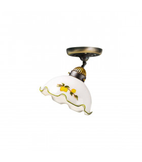 Plafonnier style cosy NONNA laiton antique 1 ampoule