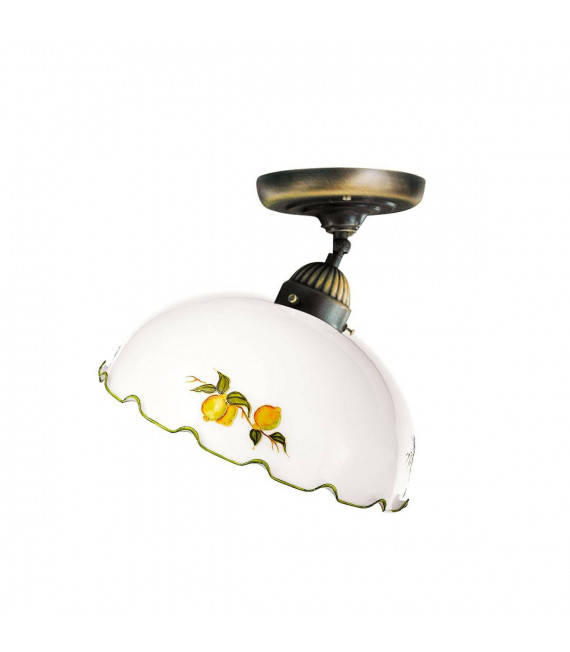 Plafonnier style cosy NONNA laiton antique 1 ampoule