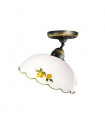 Plafonnier style cosy NONNA laiton antique 1 ampoule