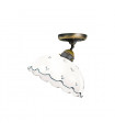 Plafonnier style cosy NONNA laiton antique 1 ampoule