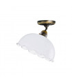 Plafonnier style cosy NONNA laiton antique 1 ampoule