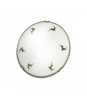 Plafonnier style cosy NONNA laiton antique 1 ampoule