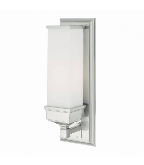 Cheadle Wandleuchte, Chrom und Glas