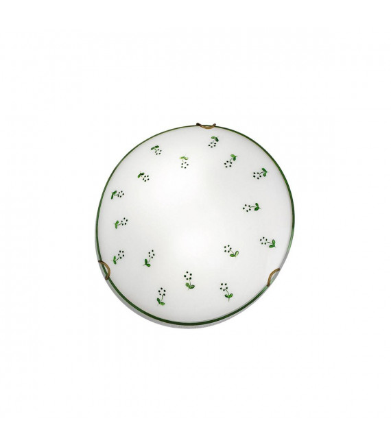 Plafón de estilo acogedor MOON latón antiguo 1 bombilla