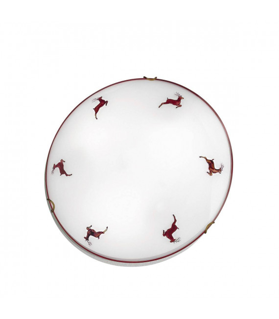 Plafonnier MOON laiton antique 1 ampoule