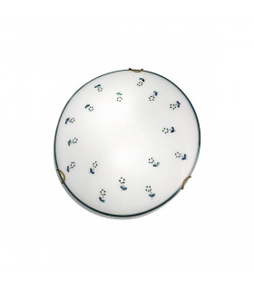 Lampada da soffitto MOON in ottone antico 1 lampadina