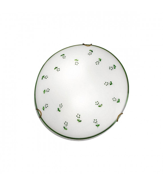 Plafonnier MOON laiton antique 1 ampoule