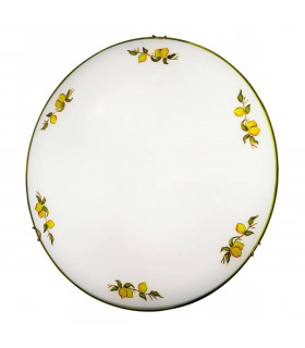 Plafonnier style cosy MOON laiton antique 1 ampoule