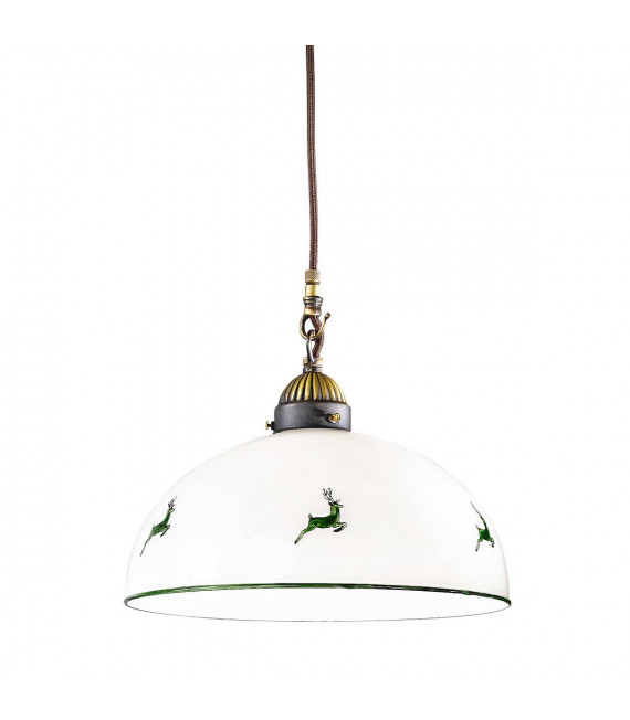 Suspension style cosy NONNA laiton antique 1 ampoule
