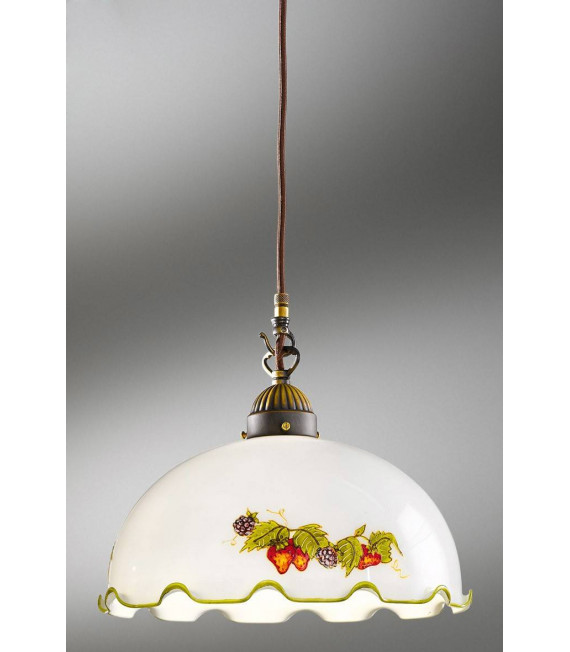 Lampada a sospensione NONNA in ottone antico 1 lampadina
