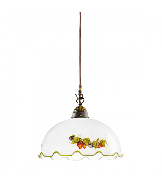 Lampada a sospensione NONNA in ottone antico 1 lampadina