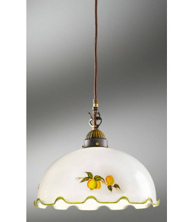 Lampada a sospensione NONNA in ottone antico 1 lampadina