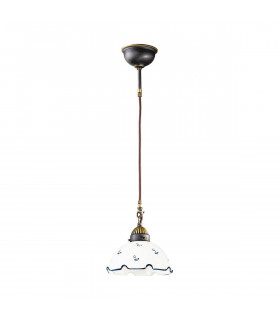 Lampada a sospensione NONNA in ottone antico 1 lampadina
