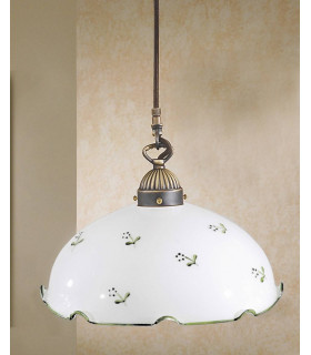 Suspension style cosy NONNA laiton antique 1 ampoule