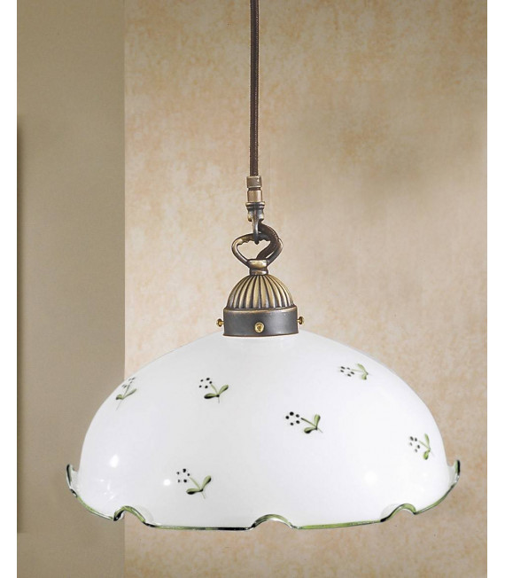Suspension style cosy NONNA laiton antique 1 ampoule