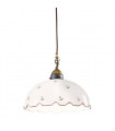 Suspension style cosy NONNA laiton antique 1 ampoule