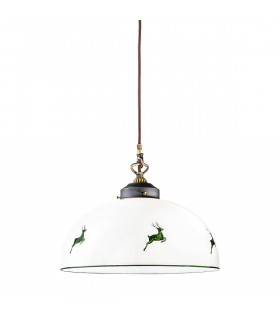 Suspension style cosy NONNA laiton antique 1 ampoule