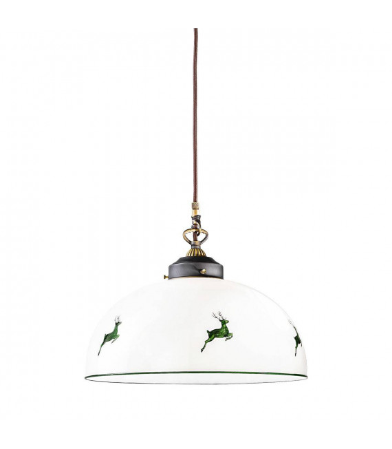 Suspension style cosy NONNA laiton antique 1 ampoule
