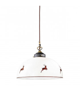 Suspension style cosy NONNA laiton antique 1 ampoule