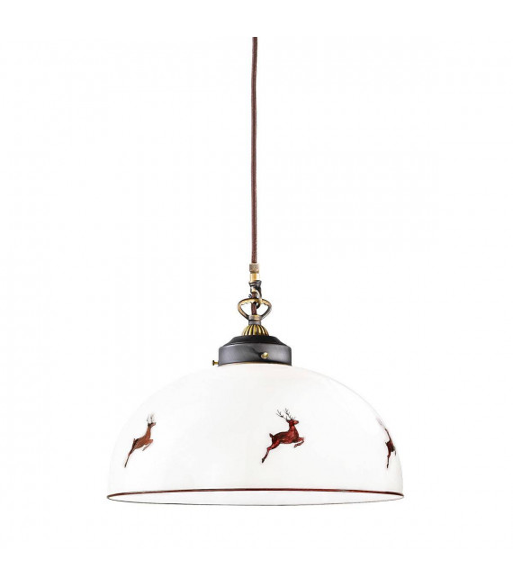 Suspension style cosy NONNA laiton antique 1 ampoule