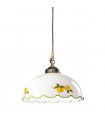 Suspension style cosy NONNA laiton antique 1 ampoule