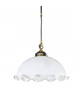 Lampada a sospensione NONNA in ottone antico 1 lampadina