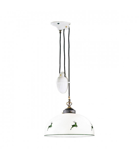 Suspension style cosy NONNA laiton antique 1 ampoule