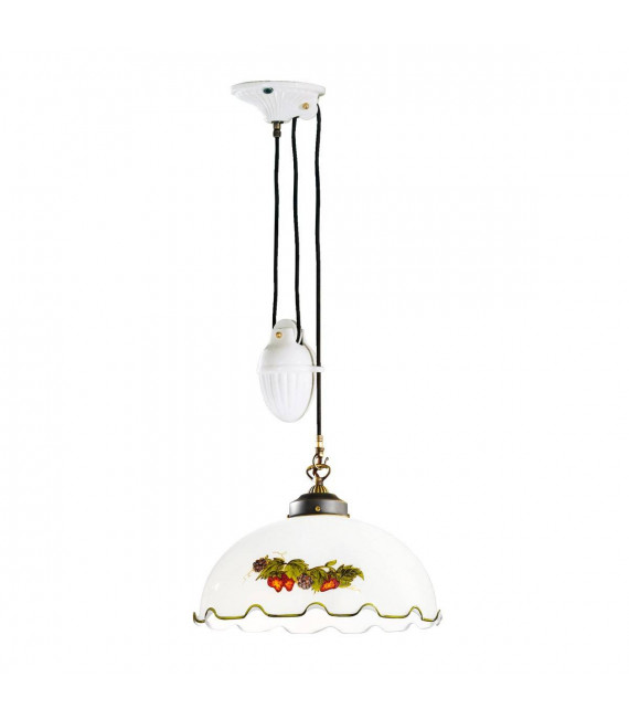 Suspension style cosy NONNA laiton antique 1 ampoule