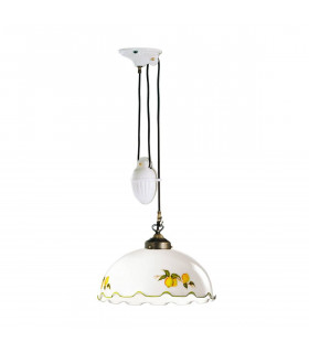 Suspension style cosy NONNA laiton antique 1 ampoule