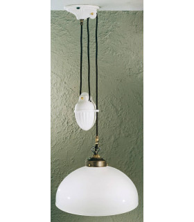 Suspension style cosy NONNA laiton antique 1 ampoule