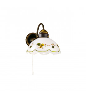 Applique murale style cosy NONNA laiton antique 1 ampoule