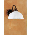Applique murale style cosy NONNA laiton antique 1 ampoule