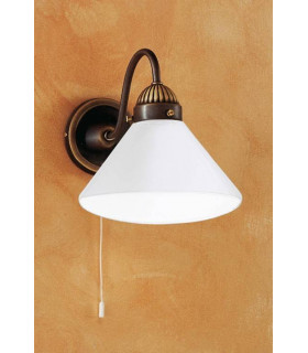 Applique stile accogliente NONNA ottone antico 1 lampadina