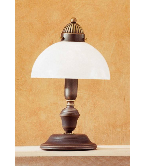 Lampe de table style cosy NONNA laiton antique 1 ampoule