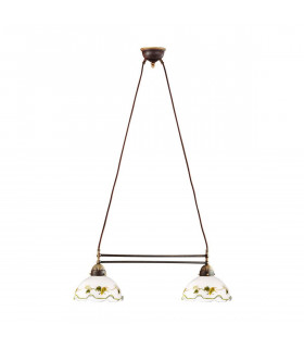 Candelabro acogedor NONNA latón antiguo 2 bombillas
