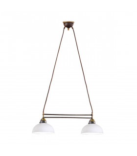 Candlestick-Stil gemütliche NONNA Antik Messing 2 Glühbirnen