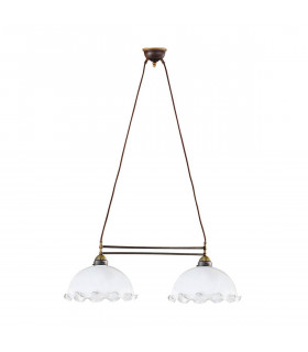 Candelabro acogedor NONNA latón antiguo 2 bombillas
