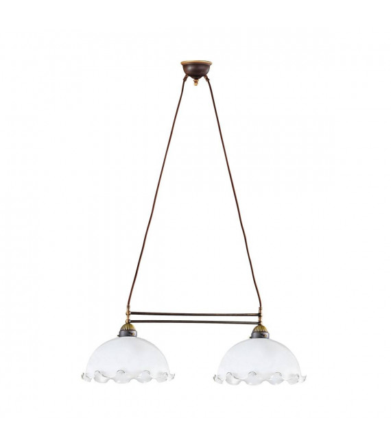 Candlestick-Stil gemütliche NONNA Antik Messing 2 Glühbirnen