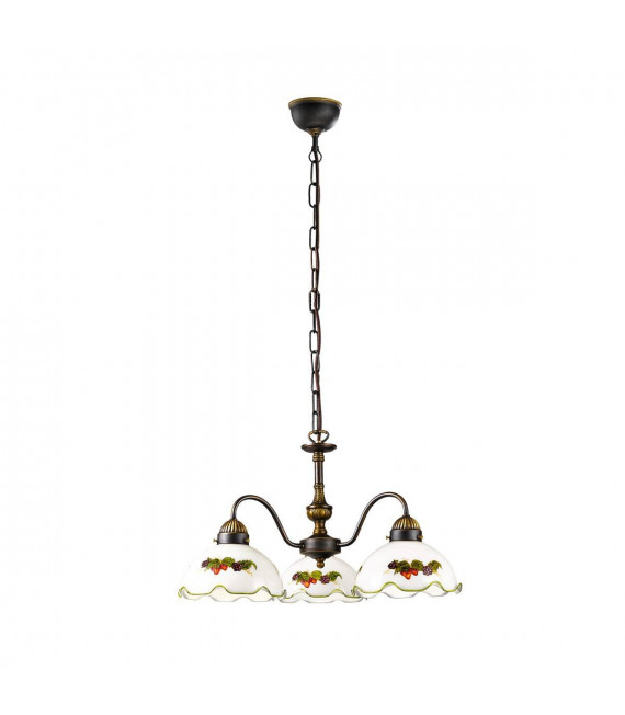 Candelabro estilo acogedor NONNA latón antiguo 3 bombillas