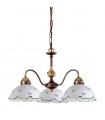 Chandelier style cosy NONNA laiton antique 3 ampoules