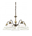Chandelier style cosy NONNA laiton antique 5 ampoules